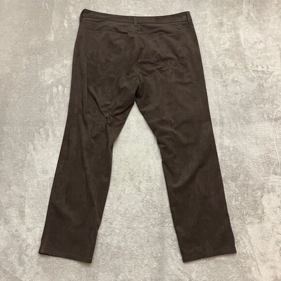 NYDJ Jeans Womens Size 16W Brown Skinny Dark Wash Faux Suede Lift & Tuck Tech - Picture 10 of 12